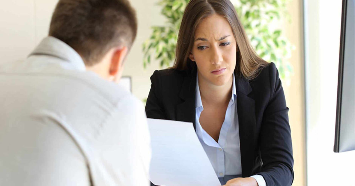 Existe defeito ruim em uma entrevista de emprego?